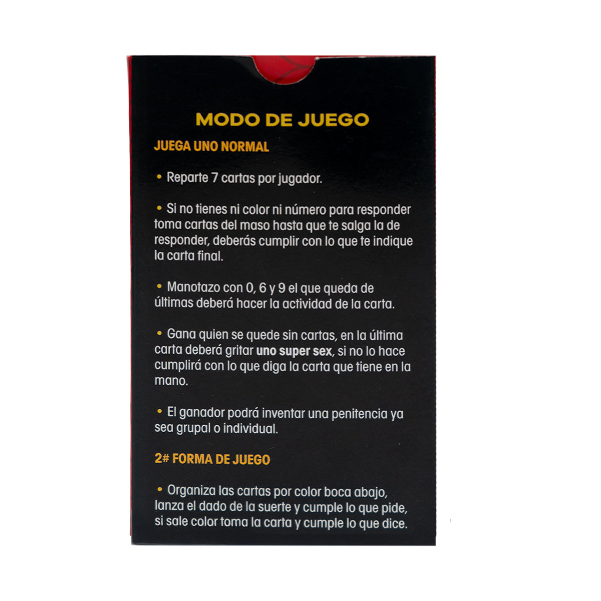 Uno Super Sex Mística Juego para Adultos con Cartas y Dado - imagen 3