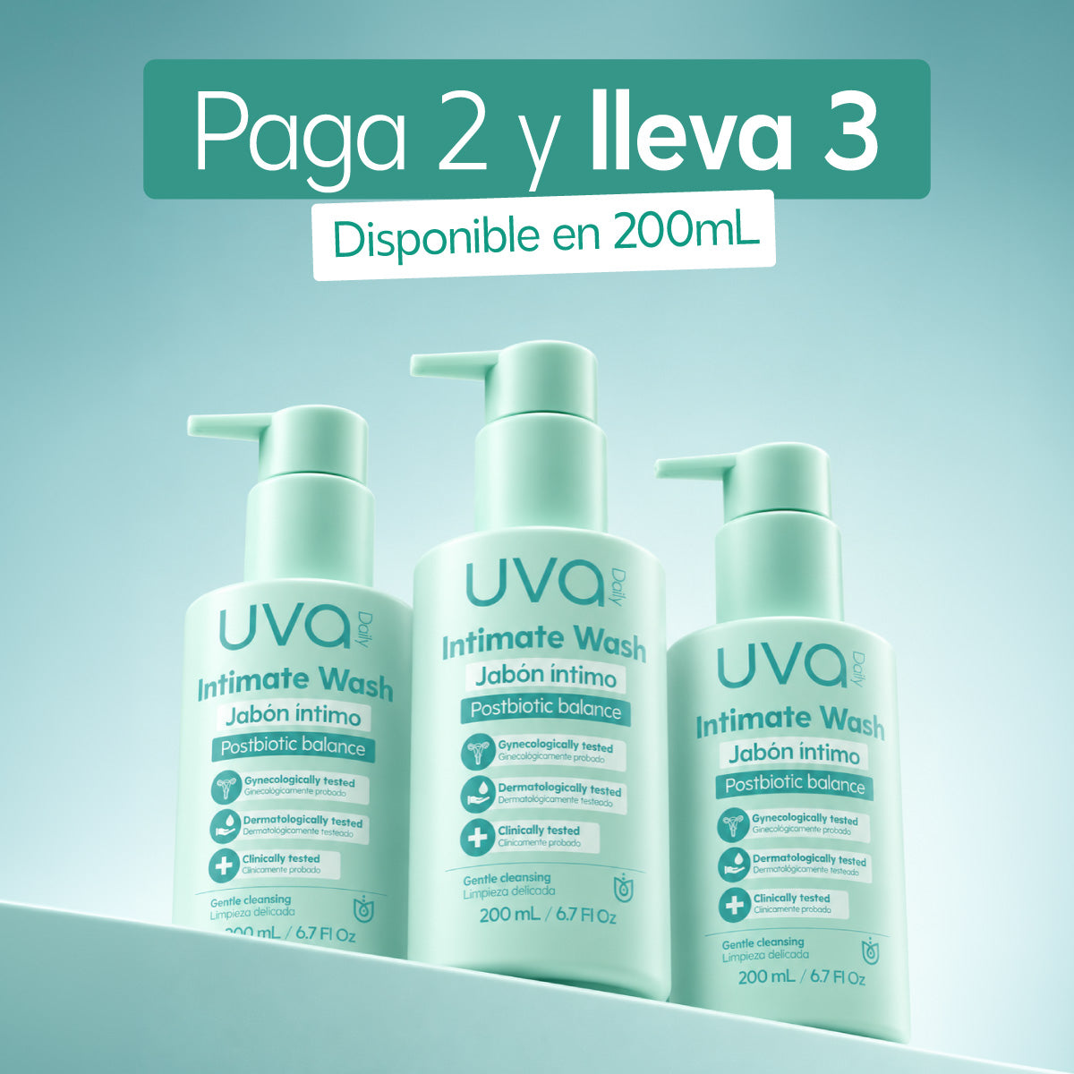 Pague 2 lleve 3 Jabón Íntimo Postbiotic Balance - imagen 3