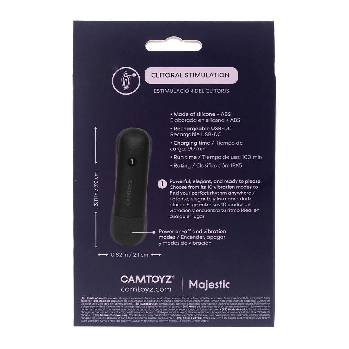 Bala Vibradora Recargable Hazel Camtoyz - imagen 5