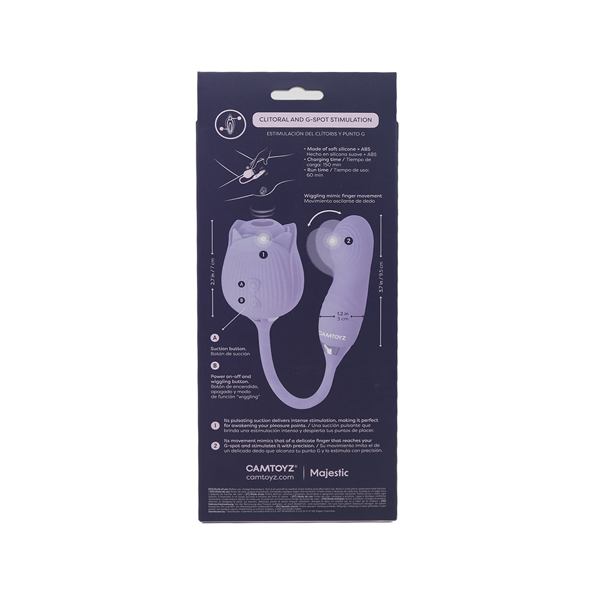 Lotus G-spot Vibrador con Bala Camtoyz - imagen 6