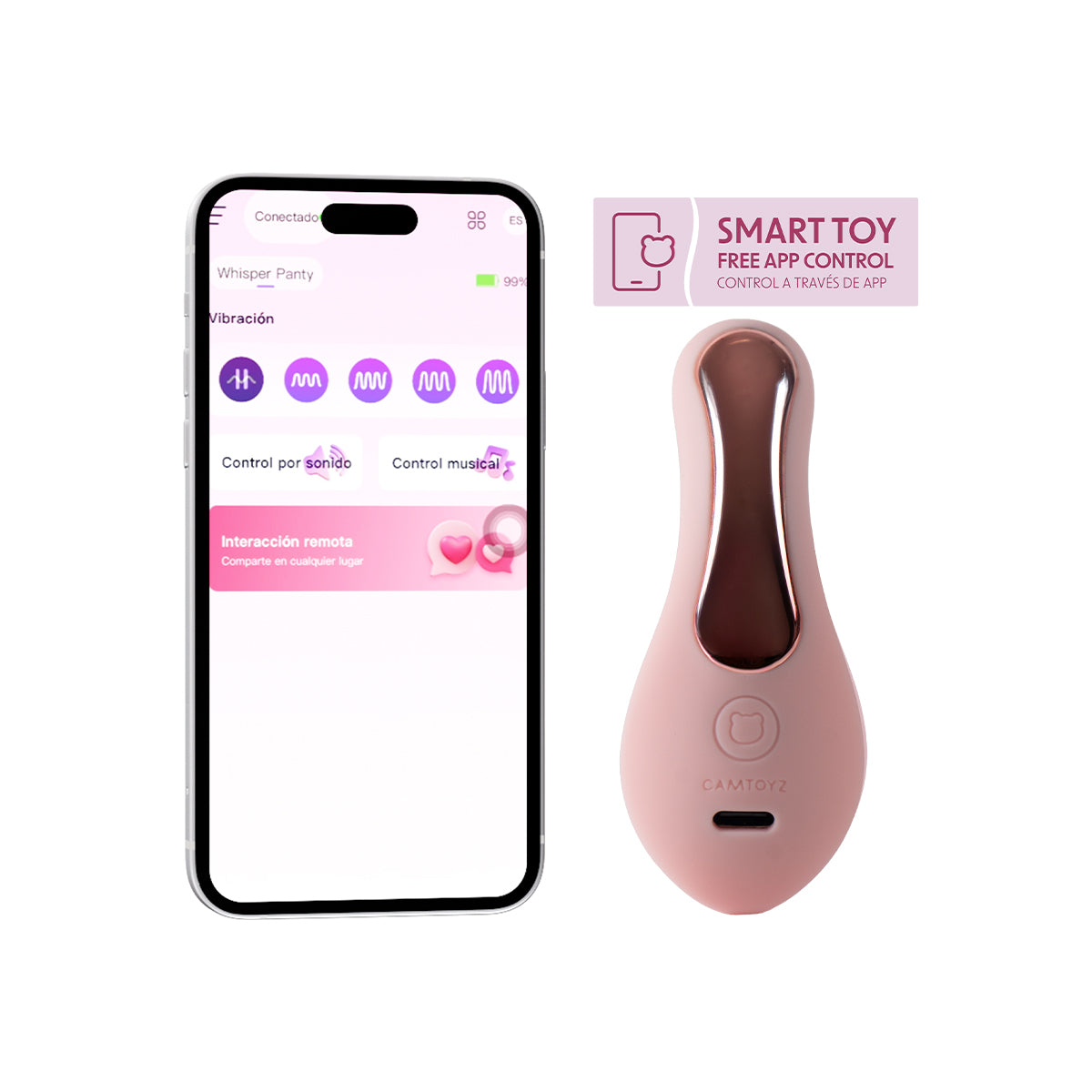Whisper Panty Vibrador con APP Camtoyz - imagen 2