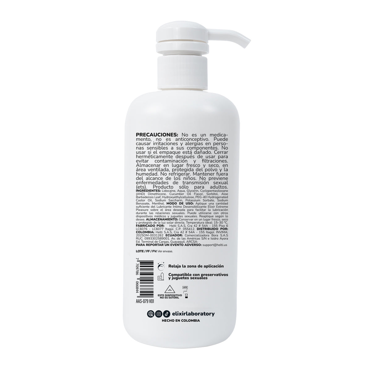 Elixir Anesty Lubricante íntimo Anal Desensibilizante - imagen 2