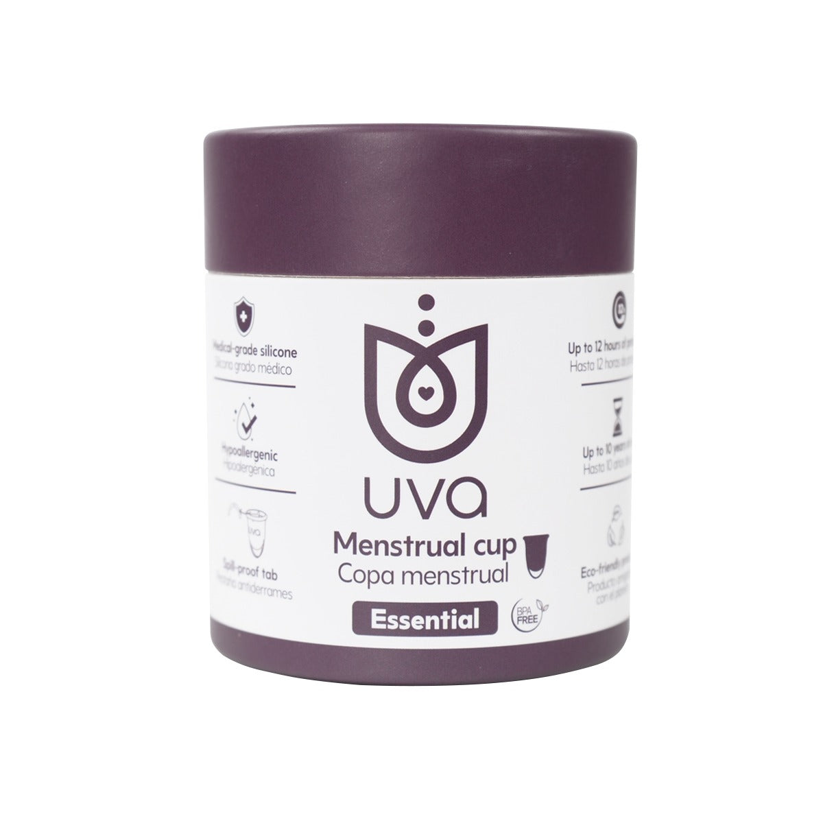 Copa Menstrual Essential Talla B Morada UVA - imagen 1