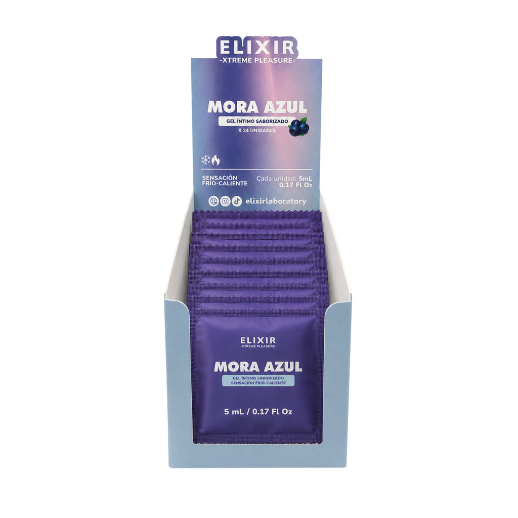 Gel Íntimo Saborizado Mora Azul Elixir - imagen 3