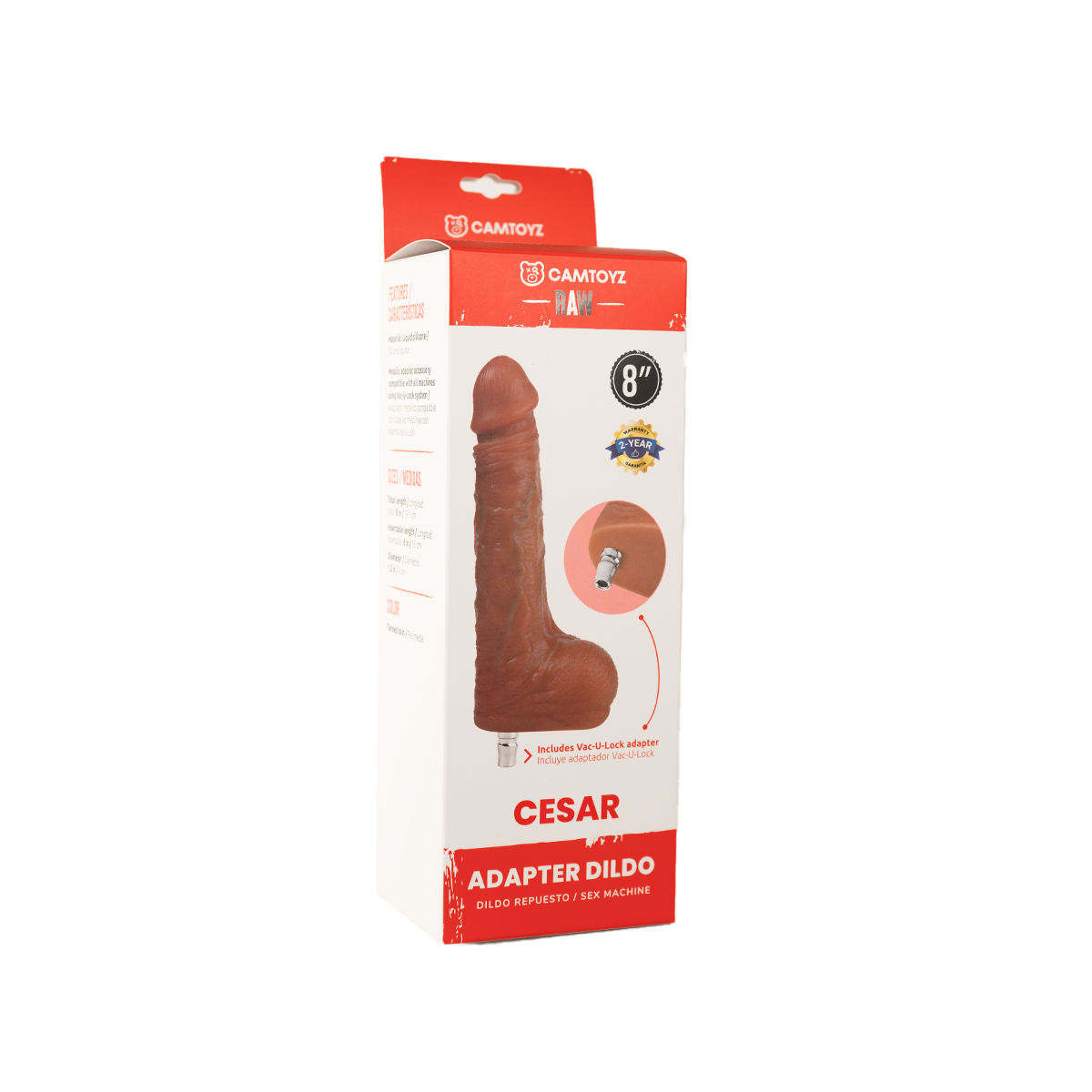 Adaptador Dildo Ultrarealista Cesar (Repuesto Sex Machine) Camtoyz - imagen 10