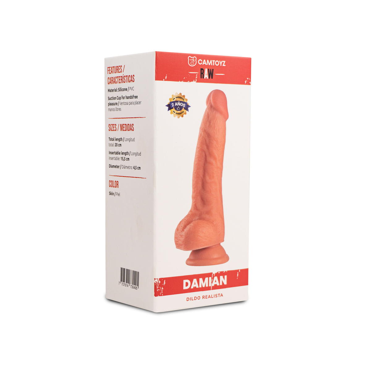 Dildo Realista Damian 20 cm Camtoyz - imagen 2