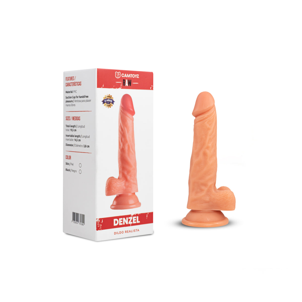 Dildo Realista Denzel 19 cm Camtoyz - imagen 1