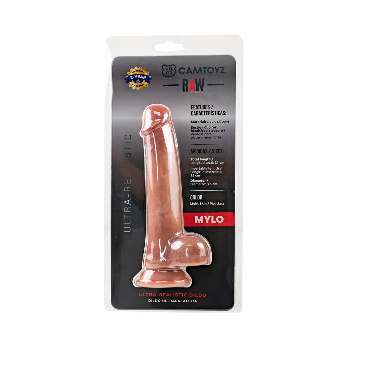 Dildo Ultra Realista Mylo 21 cm Camtoyz - imagen 1