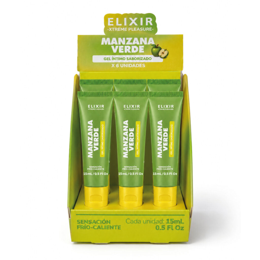 Gel Íntimo Saborizado Manzana Verde Elixir - imagen 6