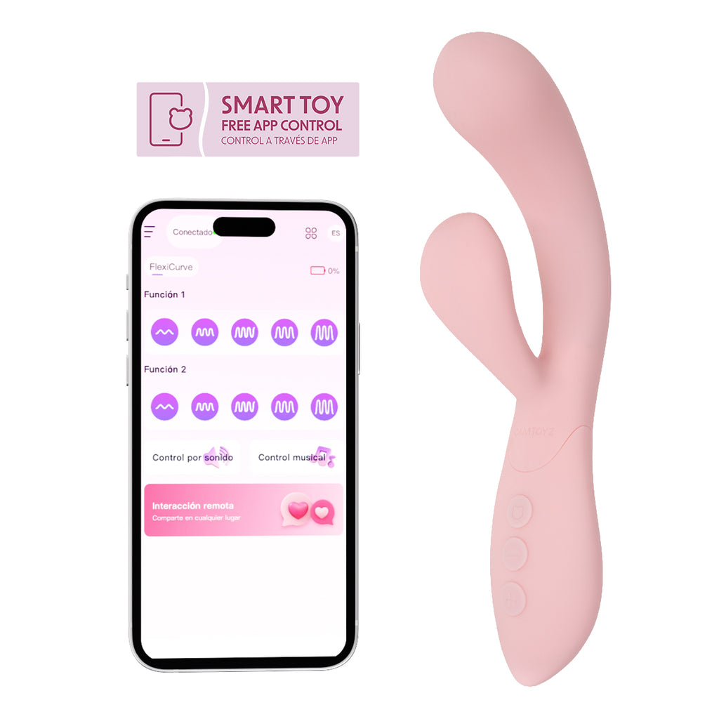 FlexiCurve Vibrador Rabbit Ergonómico con App Camtoyz - imagen 1