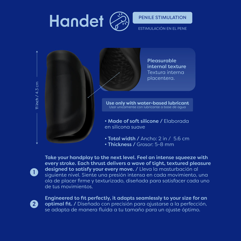Handet Masturbador de Silicona Texturizado Camtoyz - imagen 6