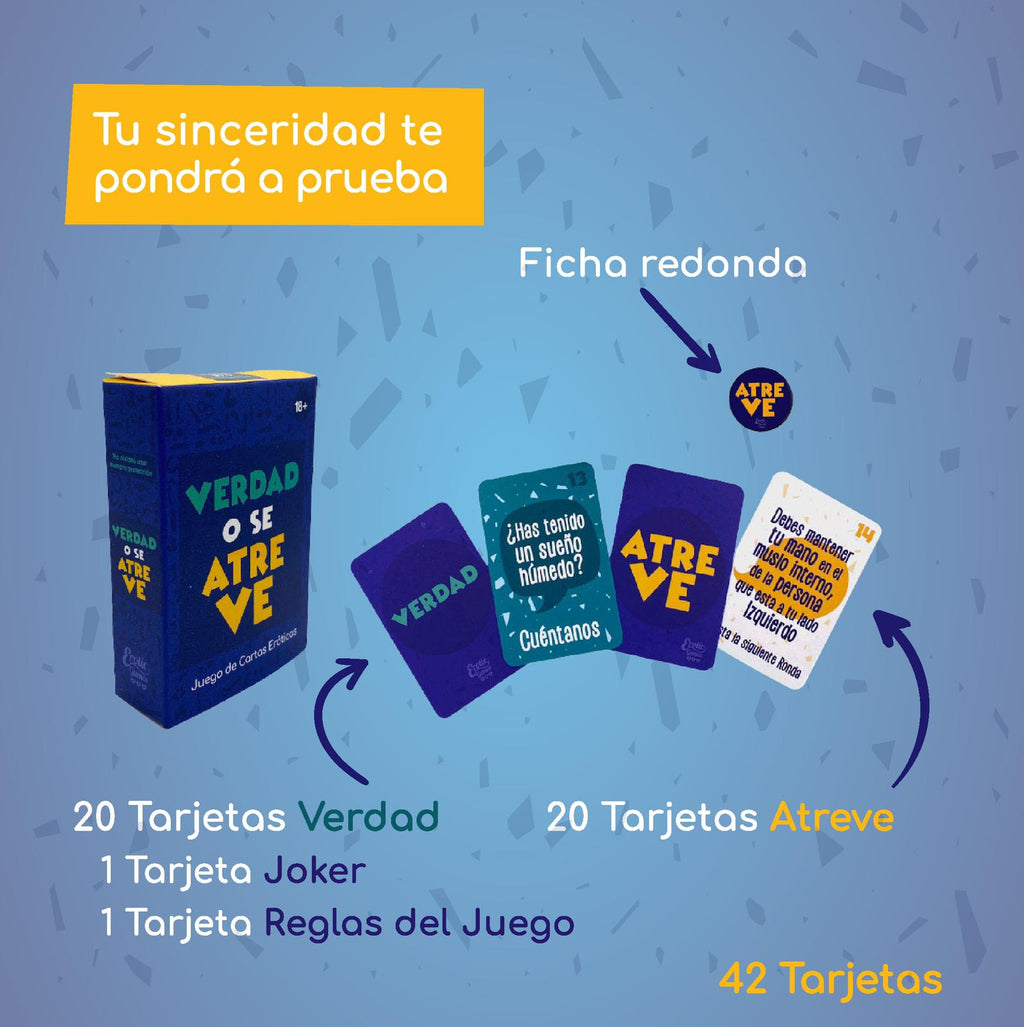 Juego de Cartas Eróticas Verdad o Se Atreve - imagen 4