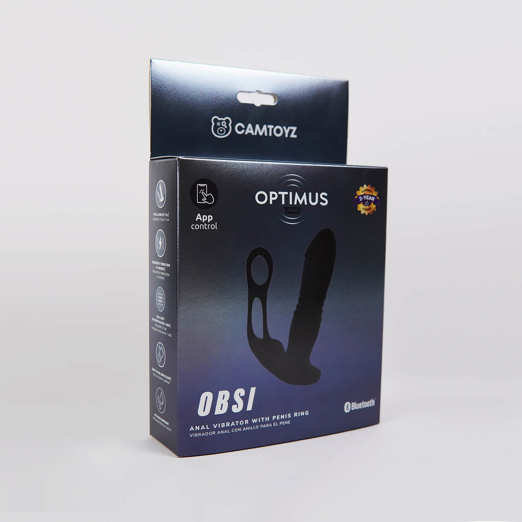 Vibrador Anal con Anillo para el pene Obsi Camtoyz - imagen 9