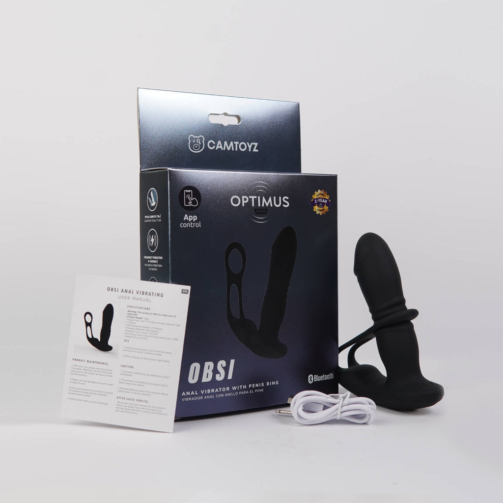 Vibrador Anal con Anillo para el pene Obsi Camtoyz - imagen 1