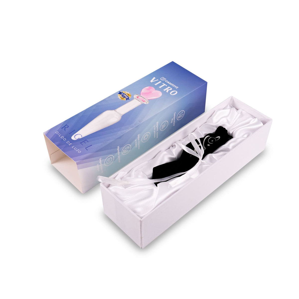 Dildo de Vidrio Rigel 13 cm Camtoyz - imagen 4