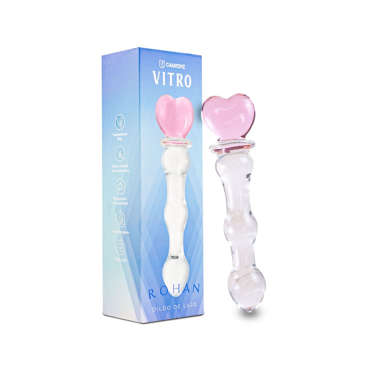 Dildo de Vidrio Rohan 20 cm Camtoyz - imagen 1