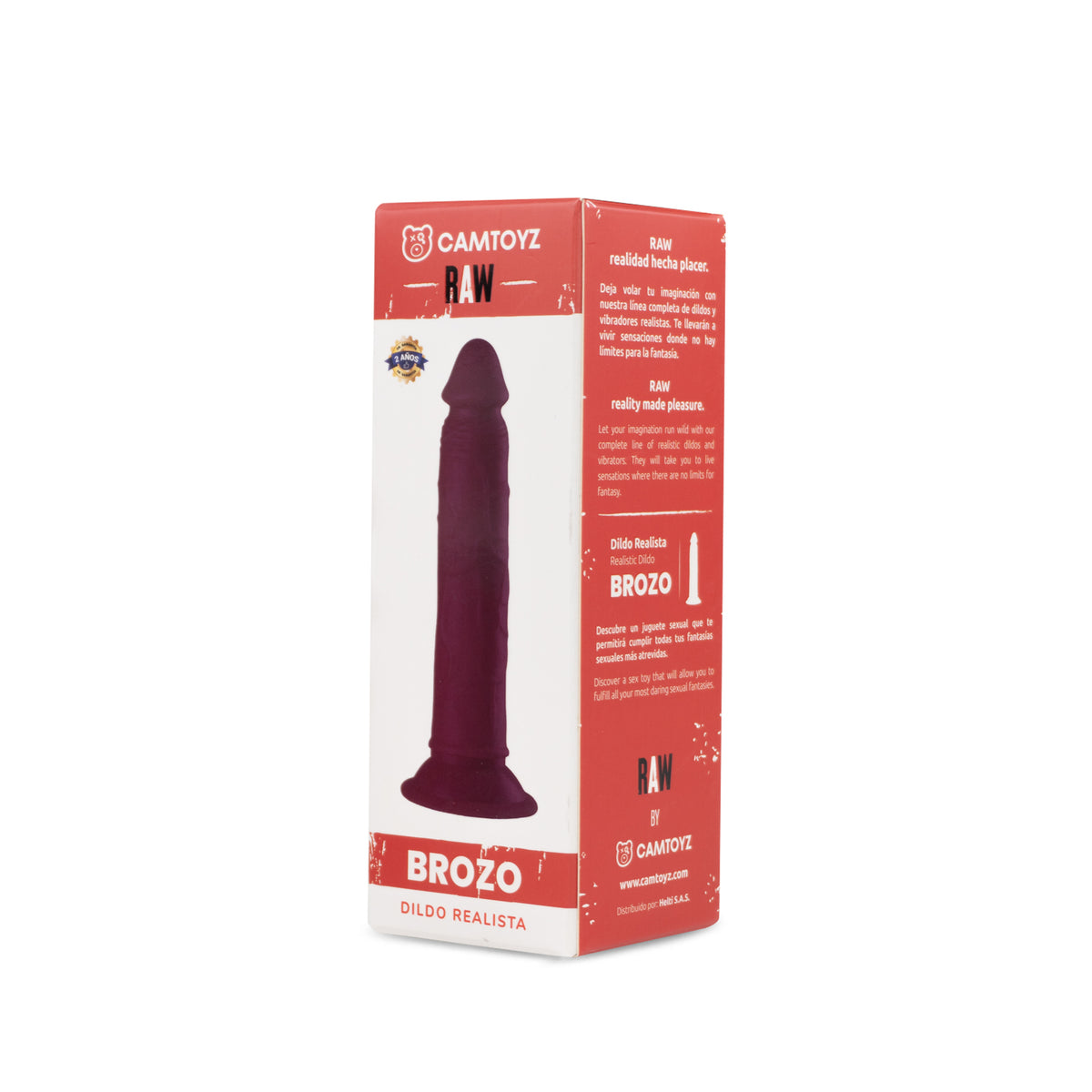 Dildo Realista Brozo Rosado 19 cm Camtoyz - imagen 4