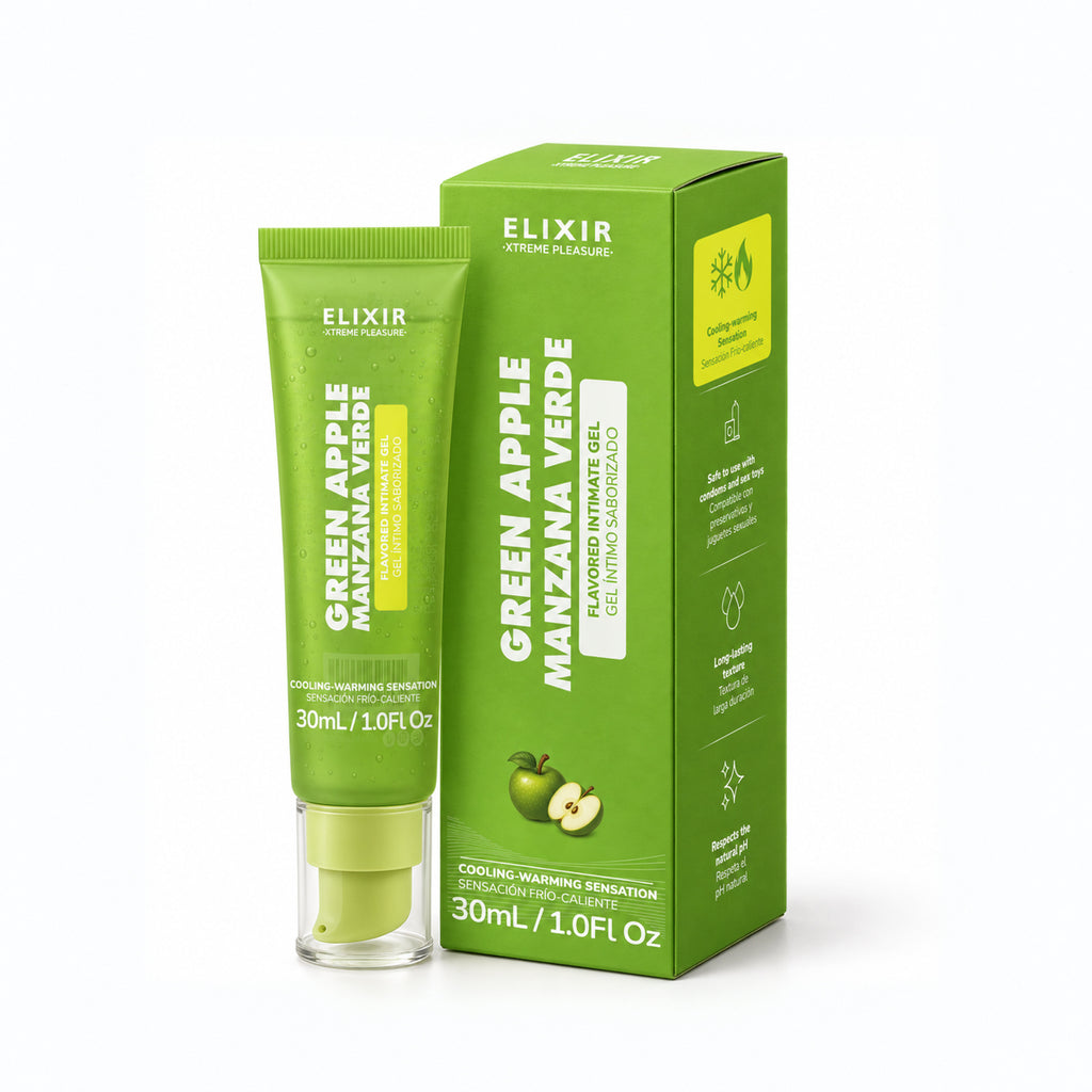 Gel Íntimo Saborizado Manzana Verde Elixir - imagen 5
