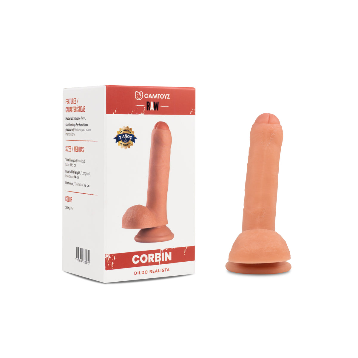 Dildo Realista Corbin 16.5 cm Camtoyz - imagen 1