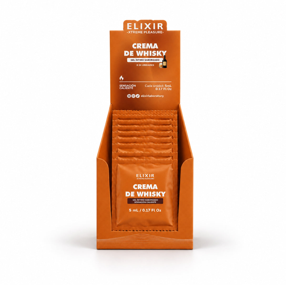 Lubricante Saborizado Crema de Whisky Elixir - imagen 4