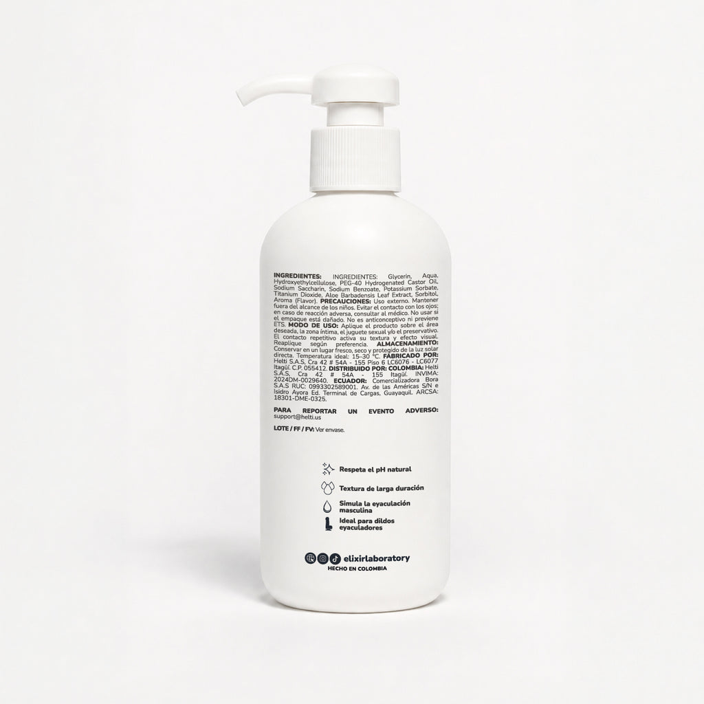Cum Blanco Gel Íntimo Cremoso Elixir - imagen 2