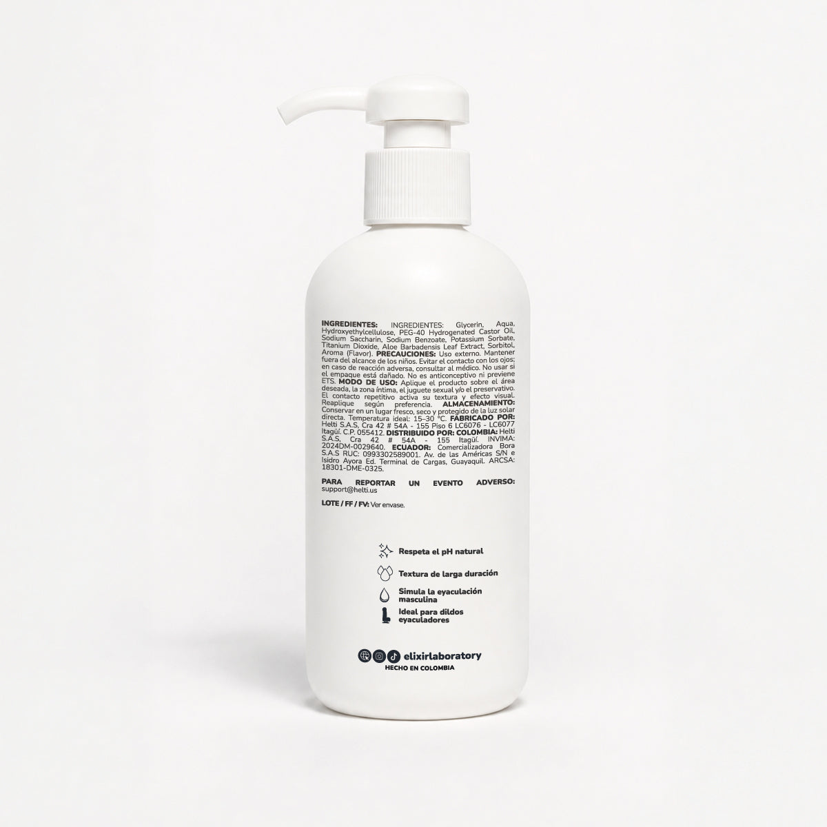 Cum Blanco Gel Íntimo Cremoso Elixir - imagen 2