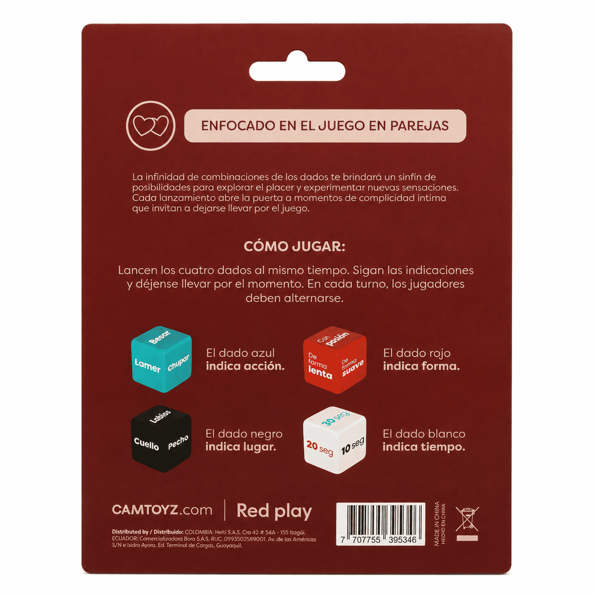 Dados Juego Erótico Camtoyz - imagen 3