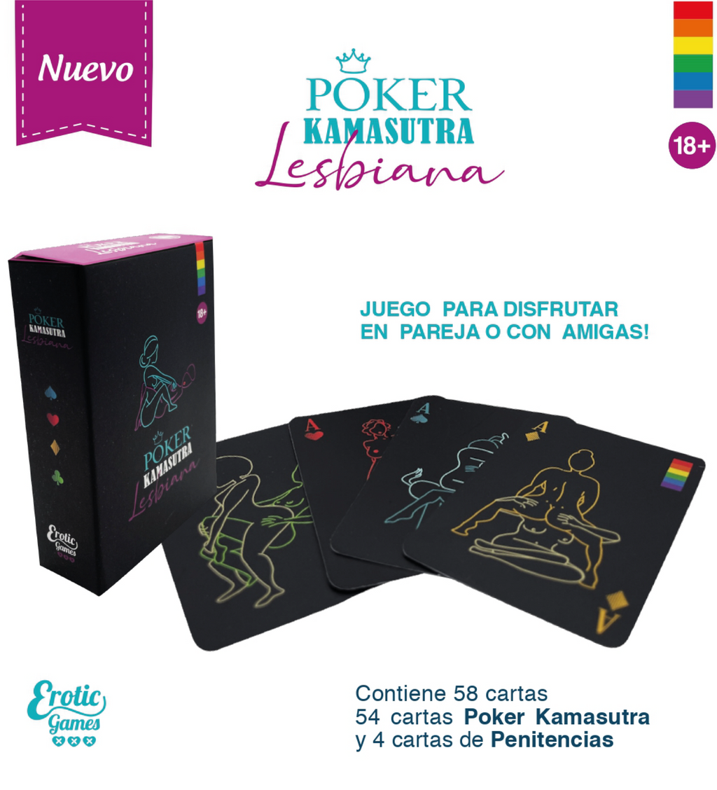 Juego Cartas Poker Kamasutra Lesbi EG - imagen 1