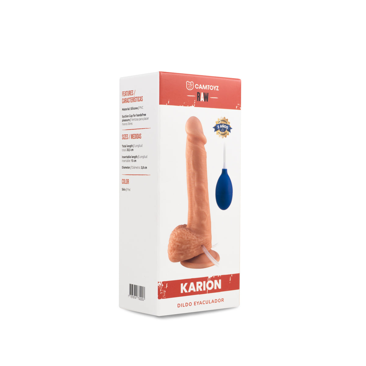 Dildo Realista Eyaculador Karion 21,5 cm Camtoyz - imagen 3