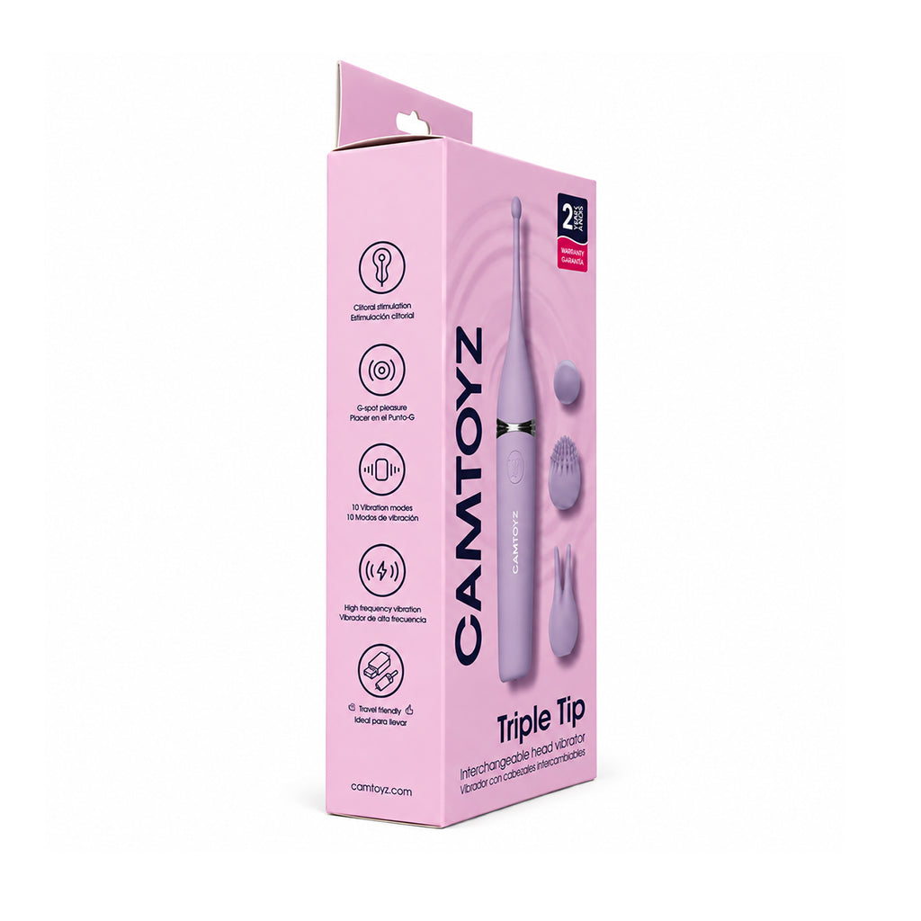 Triple Tip Vibrador Camtoyz - imagen 4