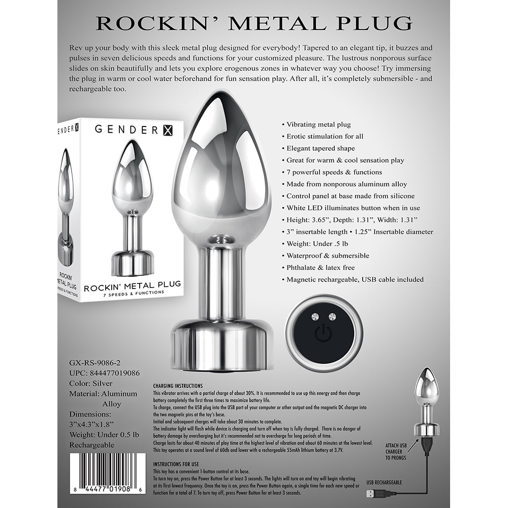 Plug Anal Metálico Rokin Gender X - imagen 5