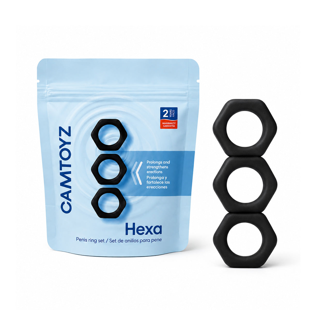 Hexa Set de 3 Anillos para Pene Camtoyz - imagen 1
