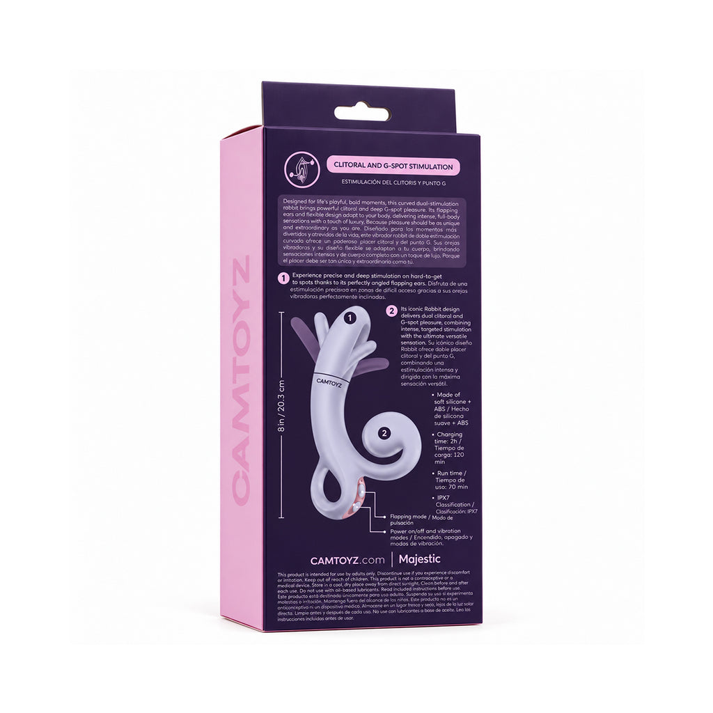 Flap Bunny Vibrador Rabbit Pulsante Camtoyz - imagen 5