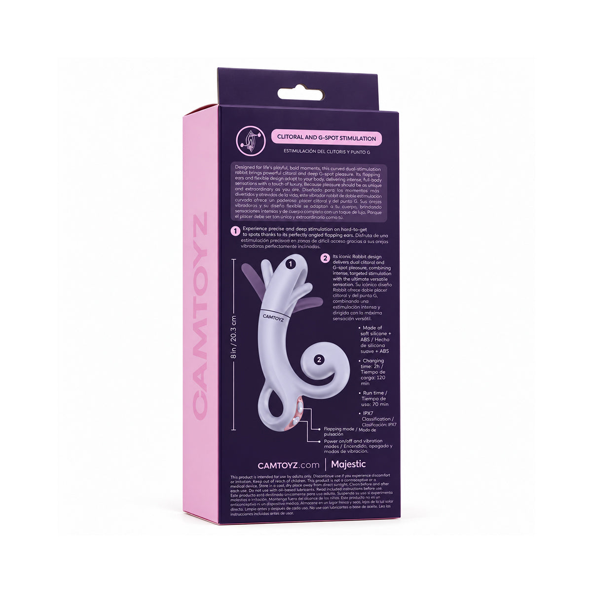 Flap Bunny Vibrador Rabbit Pulsante Camtoyz - imagen 5