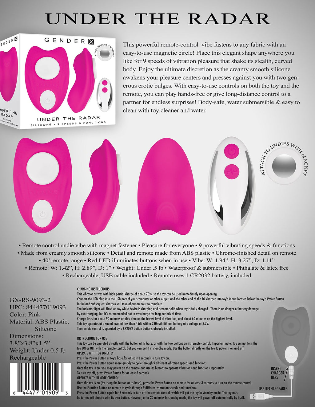 Vibrador Bajo El Radar Gender X - imagen 9